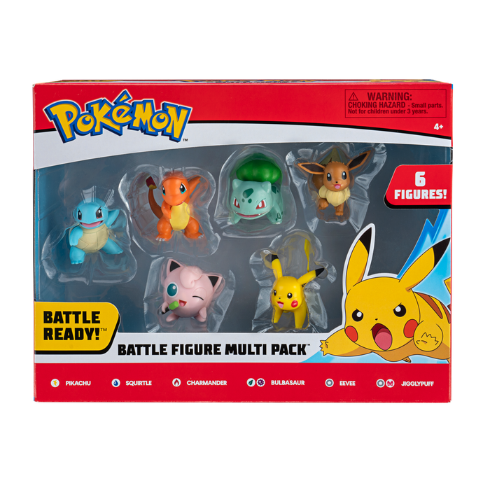 Pokemon Battle Action Figure Multi 6 Pack Assortment