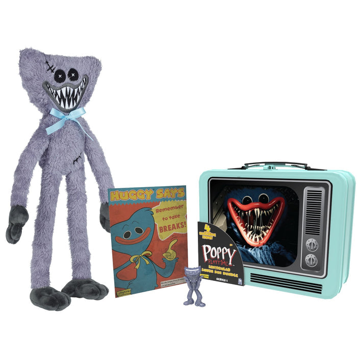 Poppy Playtime Lenticular Lunch Box Bundle with Huggy Wuggy Collectibles