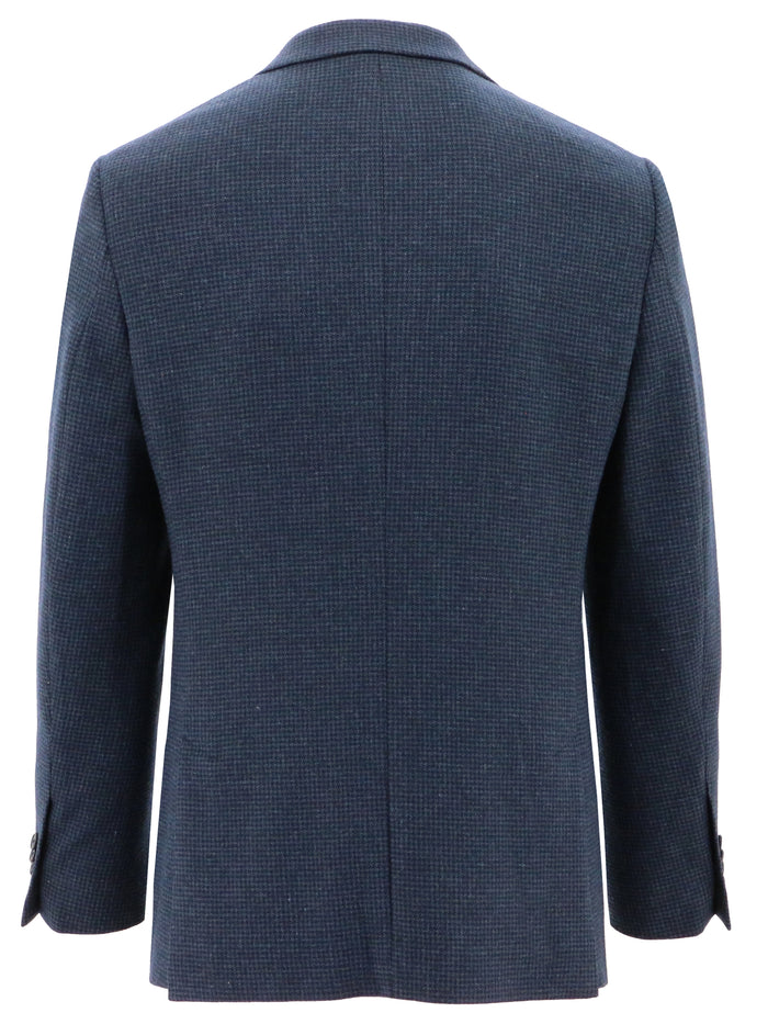 Prato Navy Mini Houndstooth Sports Jacket
