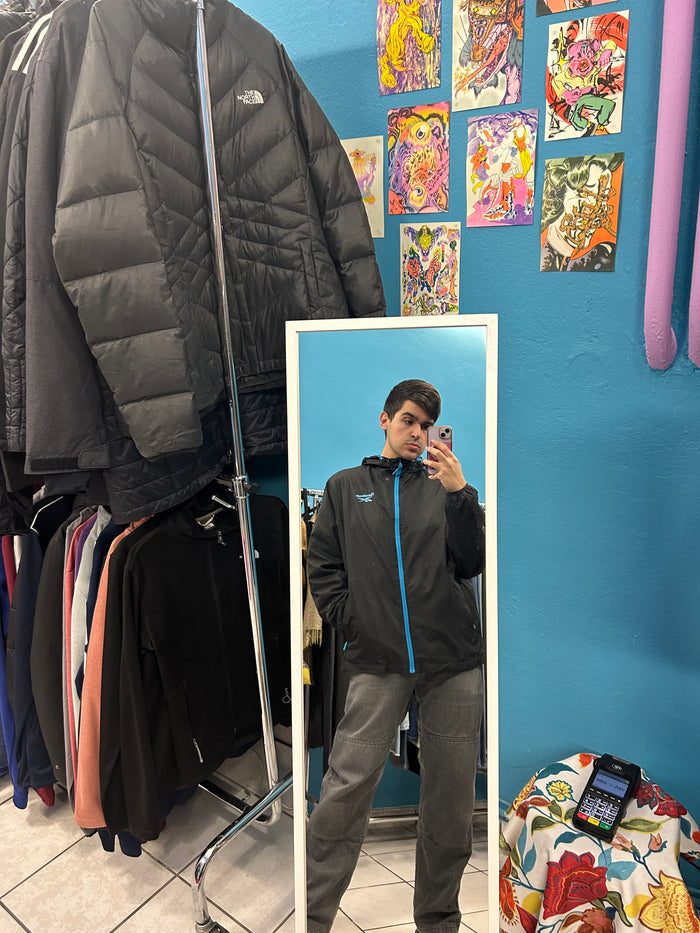 Reebok Black and Blue Windbreaker