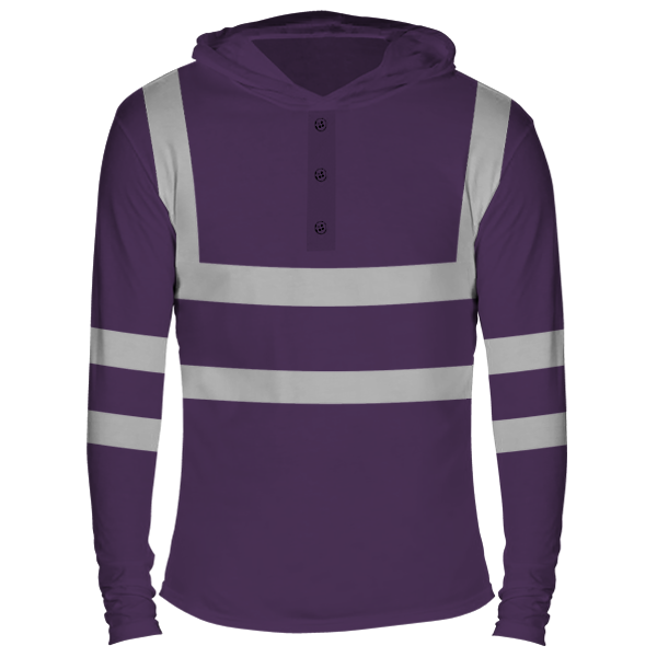 Reflectorized Hooded Buttoned Longsleeves (HL16)