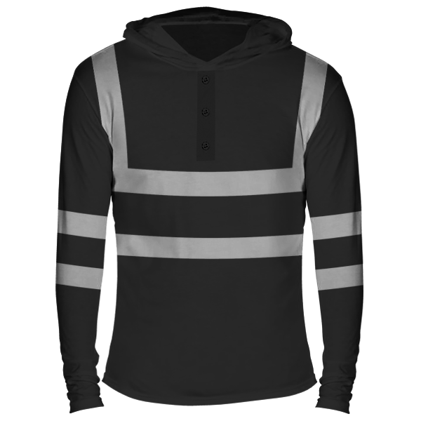 Reflectorized Hooded Buttoned Longsleeves (HL16)