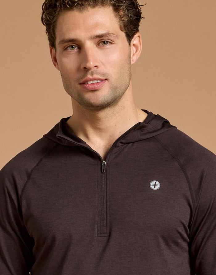 Relaxed Hoodie in Mocha Bean Marl