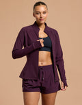 Relentless Full Zip in Grape Noir