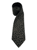 Remsen Charcoal Orange Leaf Tie