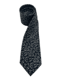 Remsen Navy Grey Leaf Tie