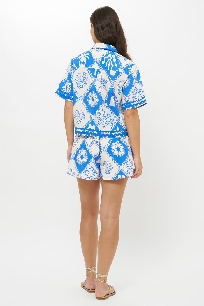 Riley Shorts- Asterias Blue