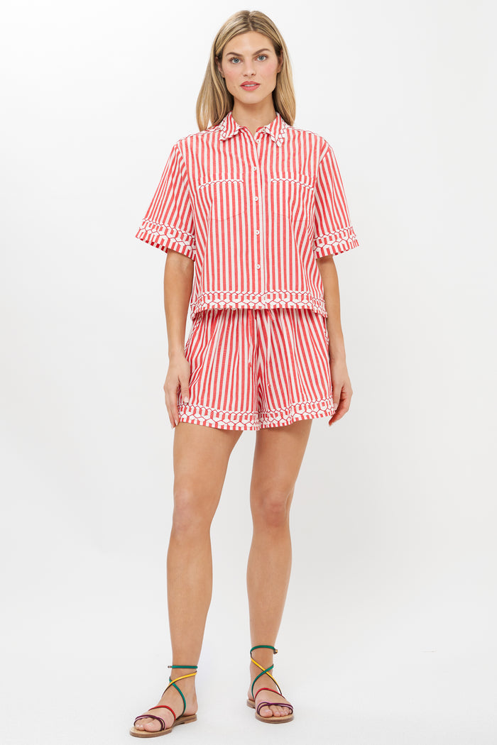 Riley Shorts- Sconset Red