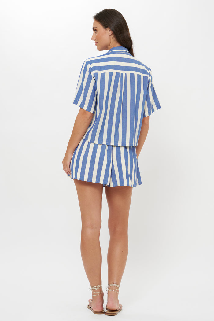 Riley Shorts- Solana Blue