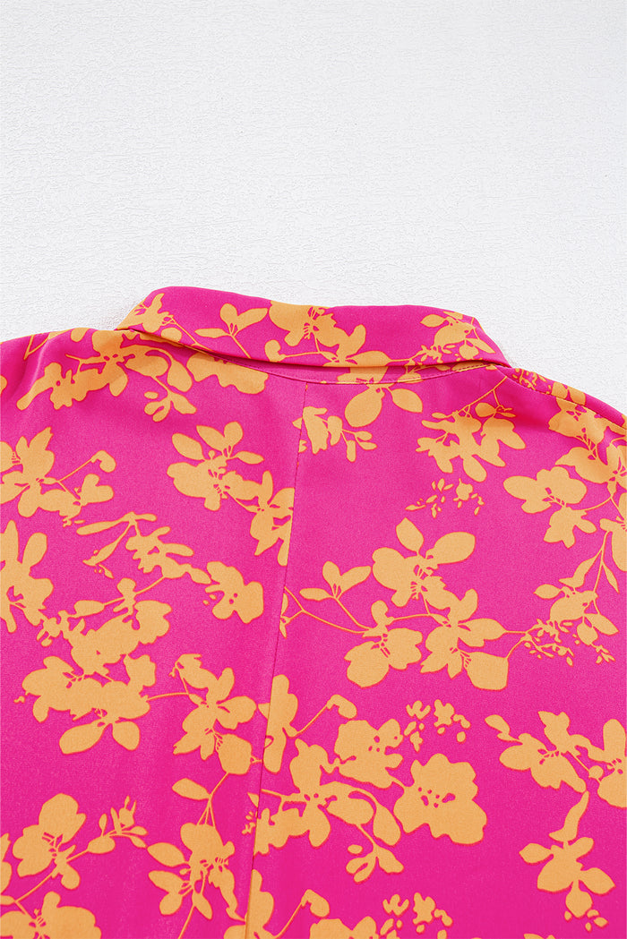 Robe courte fluide tunique à cordon de serrage *