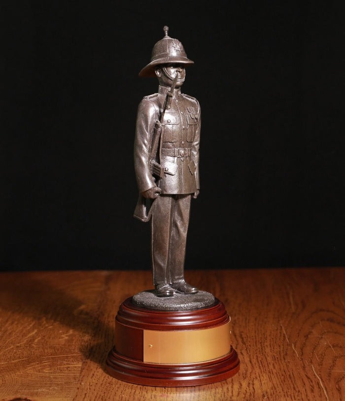 Royal Marine Parade Dress with SLR - Bronze B77f