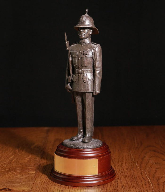Royal Marine Parade Dress with SLR - Bronze B77f