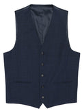 Ryan 404 Blue Australian Merino Wool Waistcoat