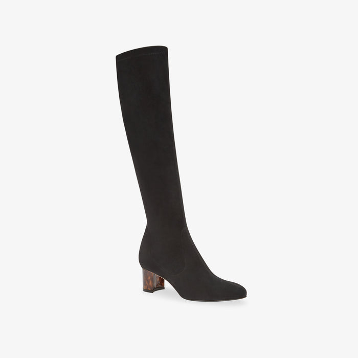 image of the alexandra boot in black suede | Lead