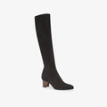 image of the alexandra boot in black suede | Lead