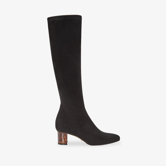 image of the alexandra boot in black suede