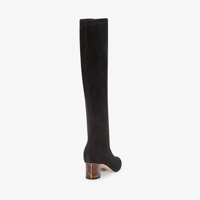 image of the alexandra boot in black suede