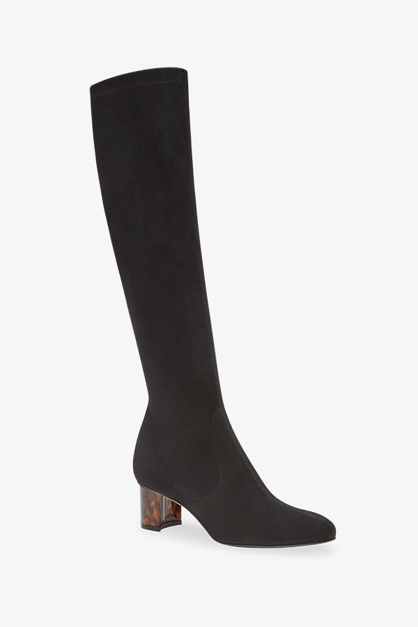 image of the alexandra boot in black suede | Exclude | Grid