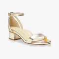 image of the perfect block sandal in gold | Lead
