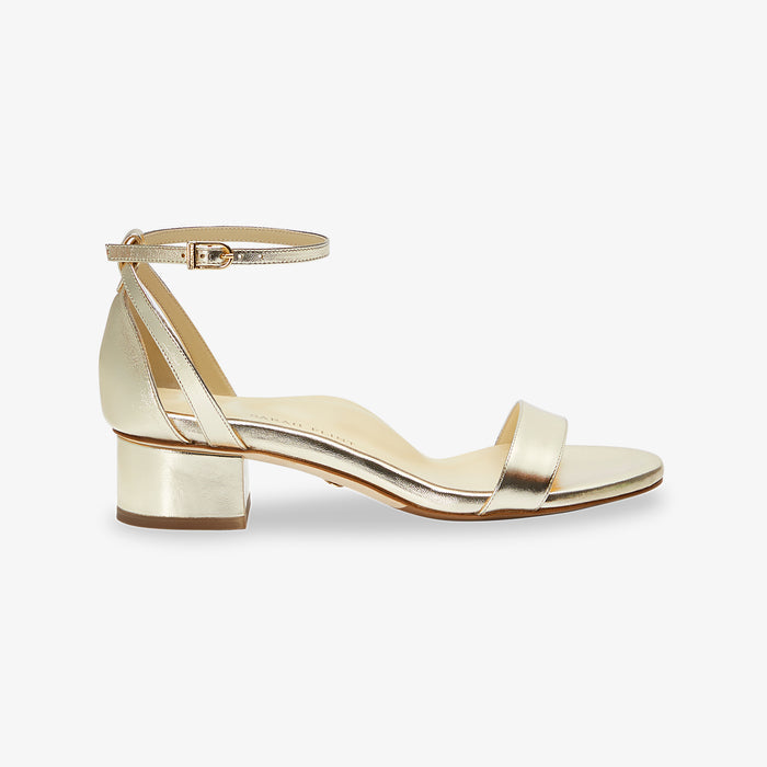 image of the perfect block sandal in gold