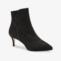 image of the perfect dress bootie in black suede