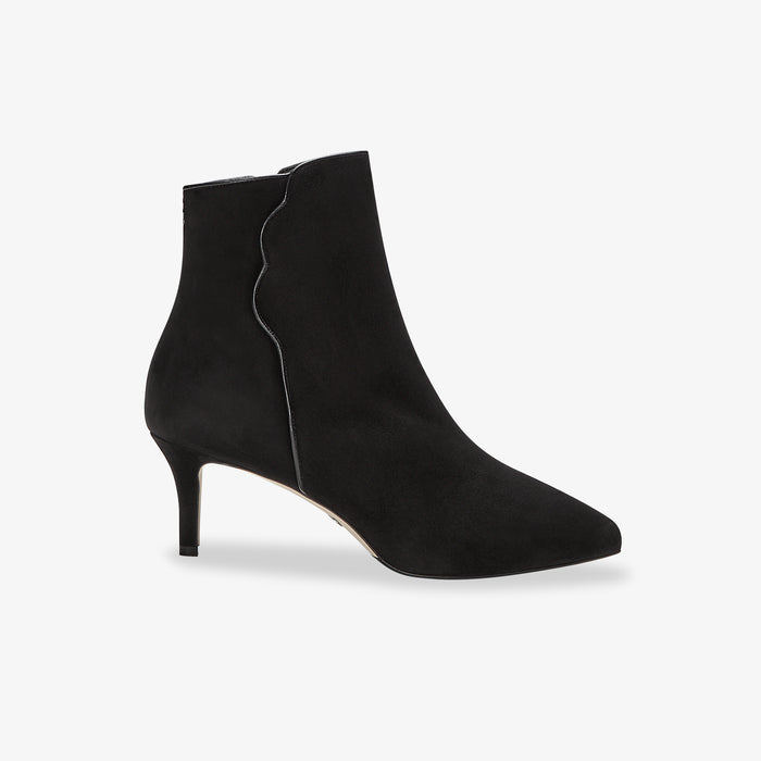 image of the perfect dress bootie in black suede