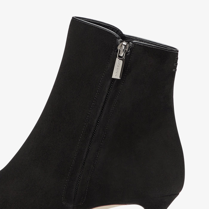 image of the perfect dress bootie in black suede