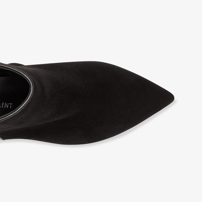 image of the perfect dress bootie in black suede