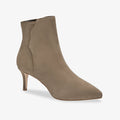 image of the perfect dress bootie in taupe suede