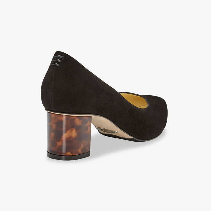 image of the perfect perfect emma pump in black suede