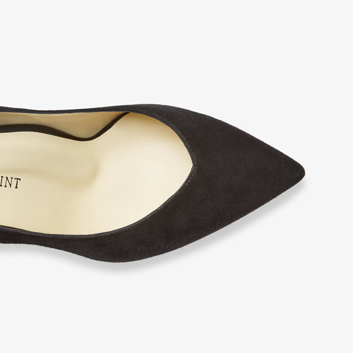 image of the perfect perfect emma pump in black suede