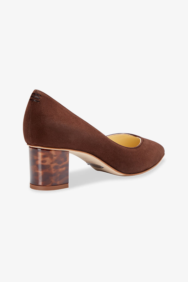 image of the perfect emma pump in espresso suede | Exclude | Grid Hover