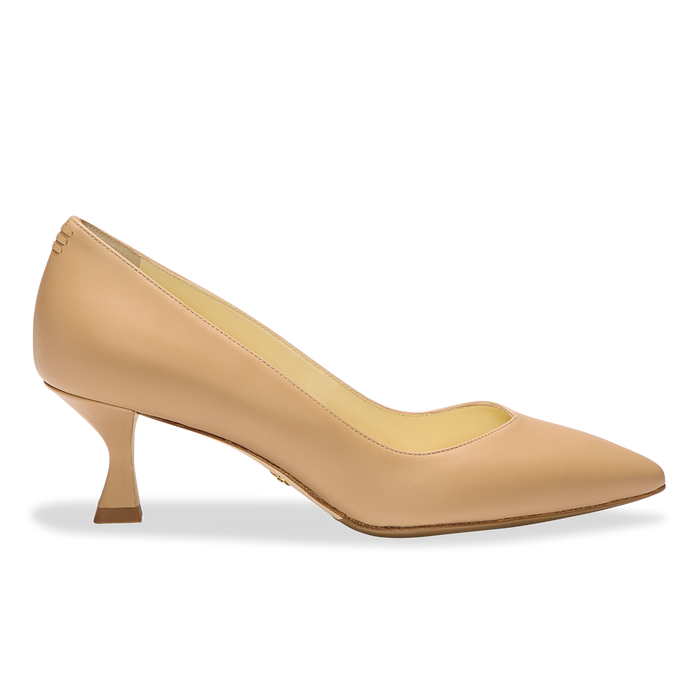 Sarah Flint Perfect Kitten Pump 50 :: Sand Calf