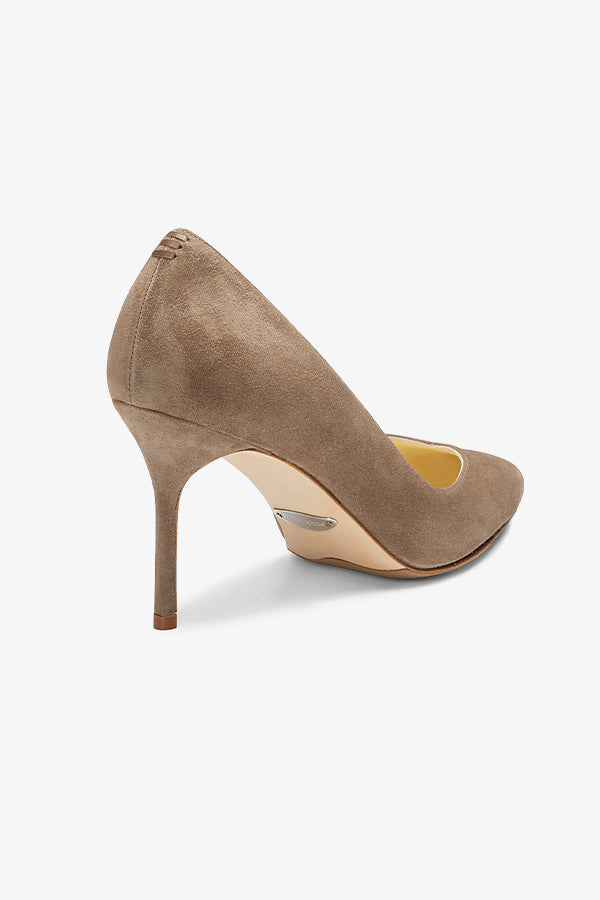 image of the perfect pump in taupe suede | Exclude | Grid Hover
