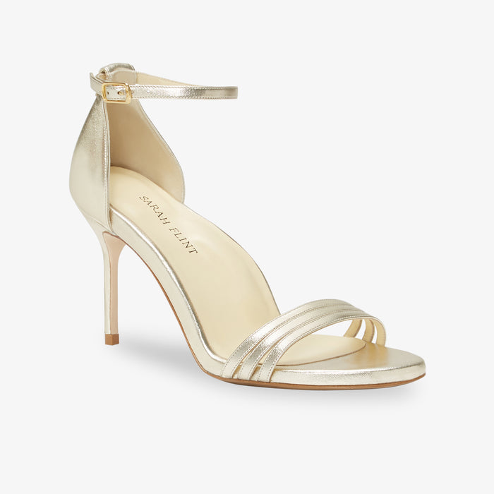 image of the perfect sandal in gold nappa