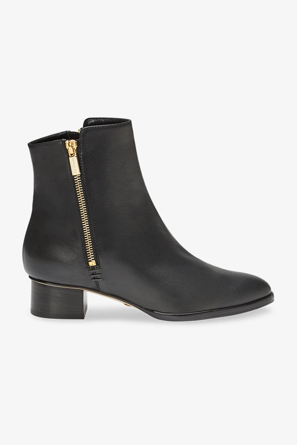image of the zip bootie in black | Exclude | Grid