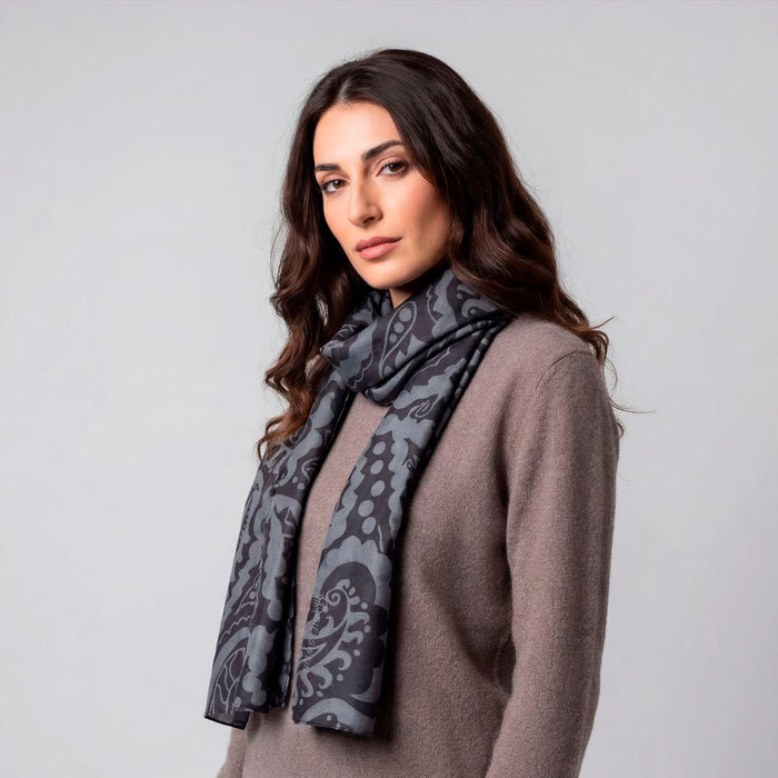 Giesswein Tuch Paisley - anthracite 019