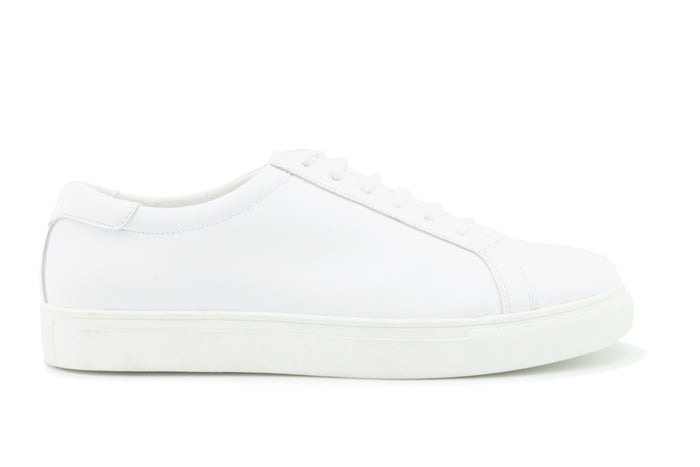 Sebastian White Leather Sneaker