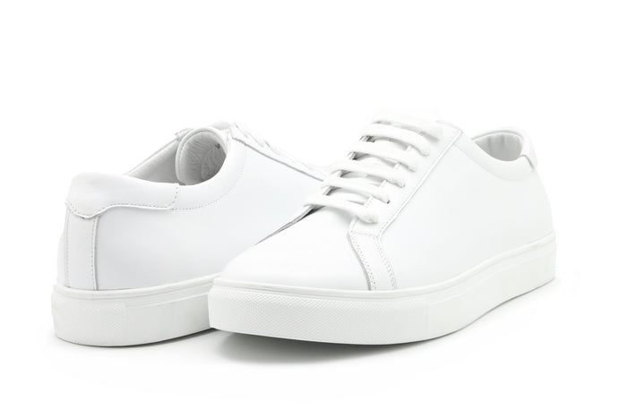 Sebastian White Leather Sneaker