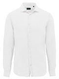 Sel 664 White Linen Cotton Casual Shirt