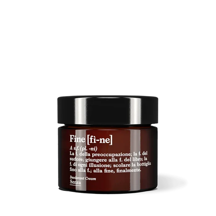 SENZA DEODORANT CREAM, GLASS JAR