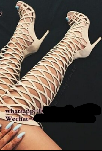 Sexy Rivets Cut Outs Lace up Thigh high Boots Over the Knee