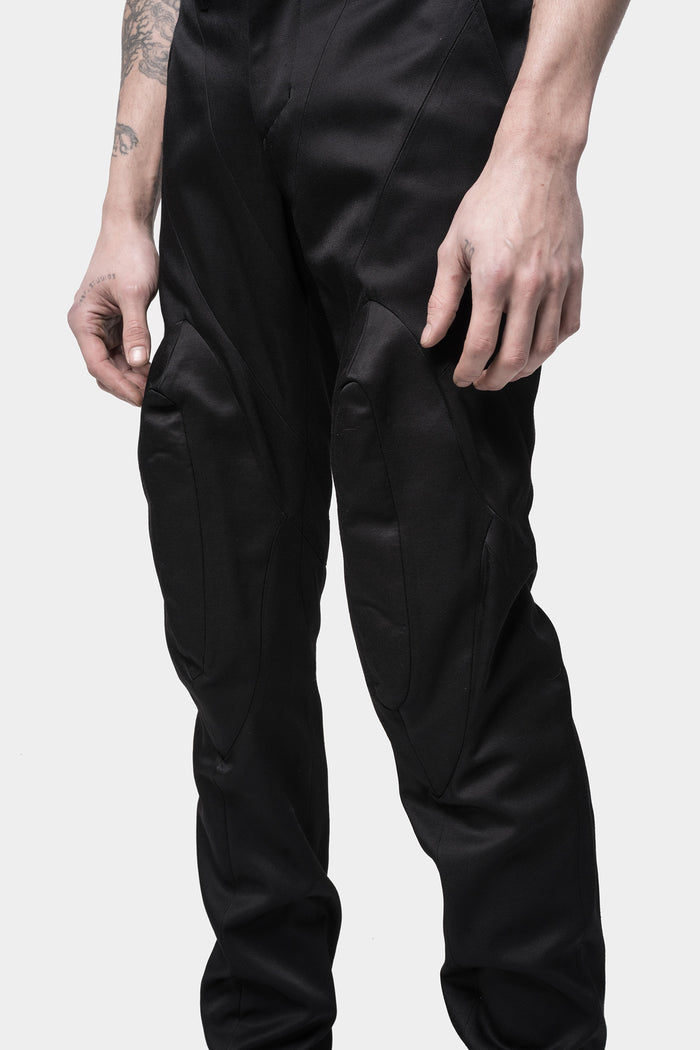 JULIUS_7 | AW23 - Shell Knee Skinny Wool Pants