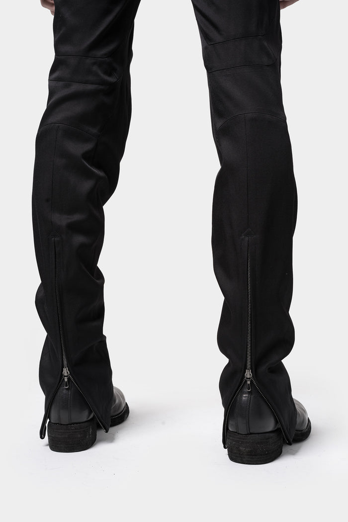 JULIUS_7 | AW23 - Shell Knee Skinny Wool Pants