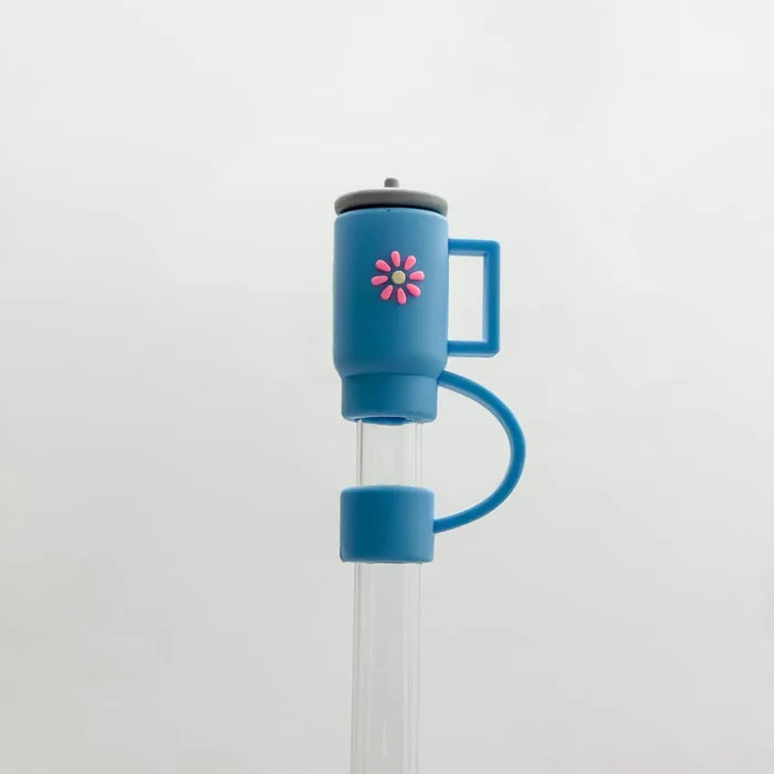 Blue Cup Straw Cover