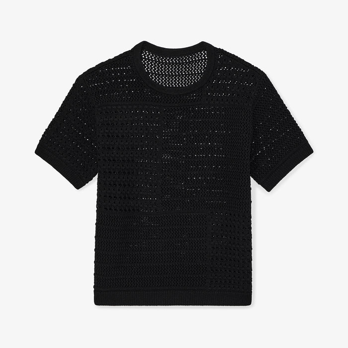 Packshot image of the Sina top in Black