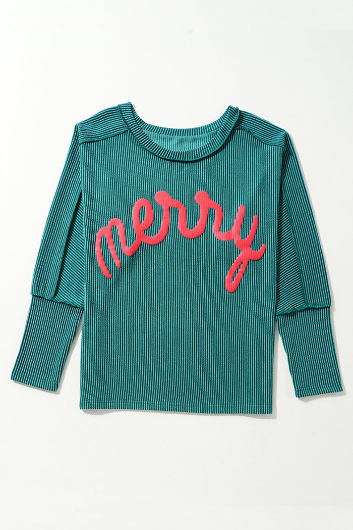 Skobeloff Merry Graphic - Haut en tricot à manches chauve-souris