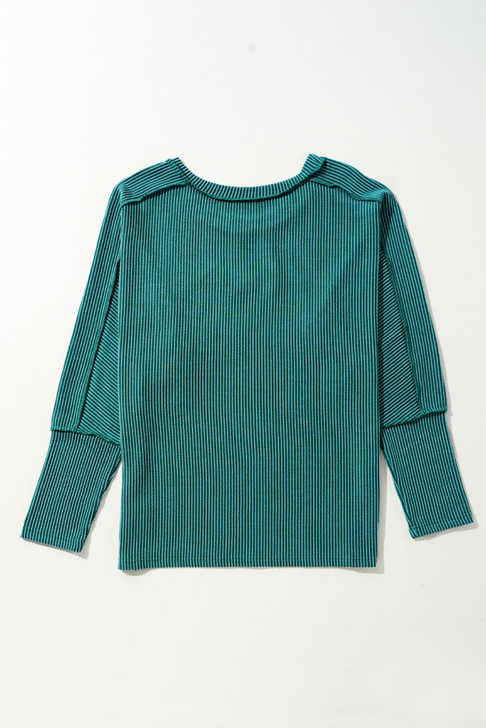 Skobeloff Merry Graphic - Haut en tricot à manches chauve-souris