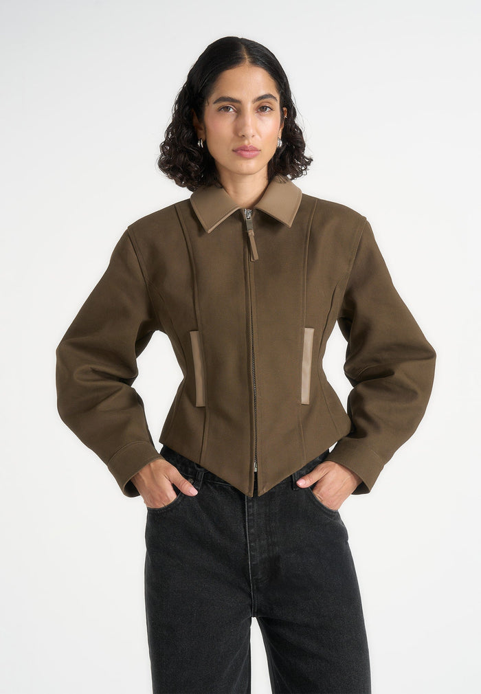 sky-hourglass-gabardine-jacket-khaki