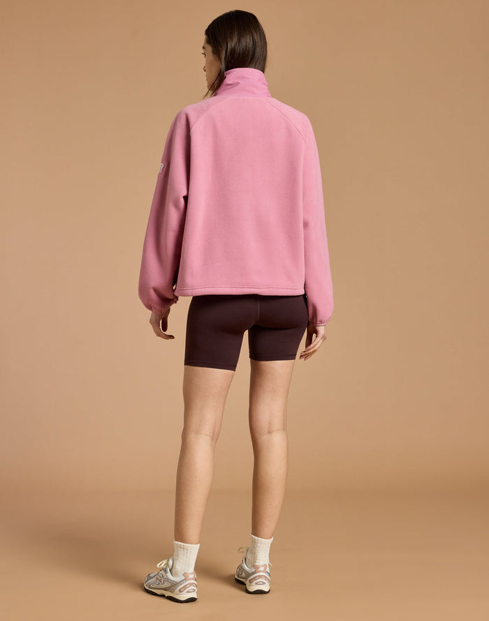 Snap Polar Fleece in Pink Velvet